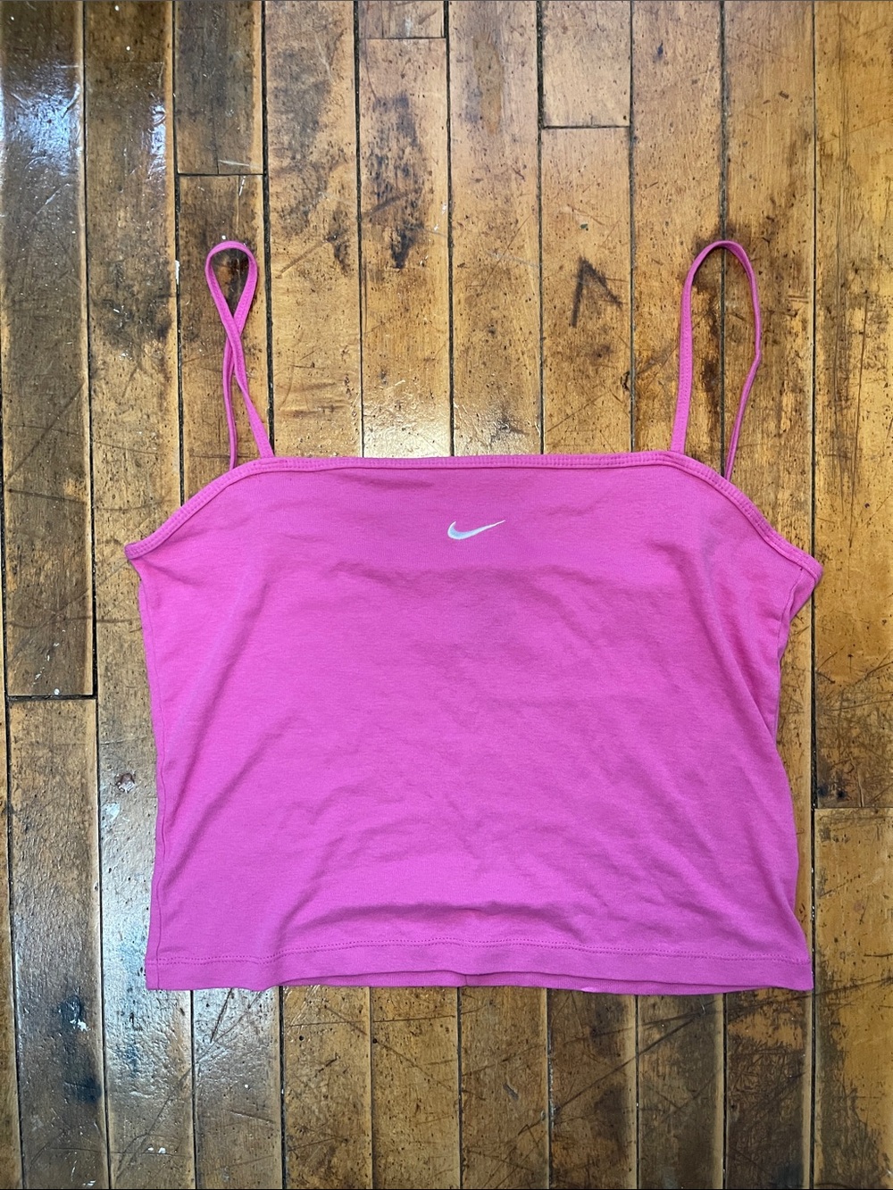 pink NIKE tank top